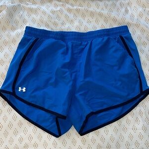 Women’s royal blue athletic shorts